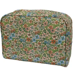 Kulturtasche bunt mit Blumen