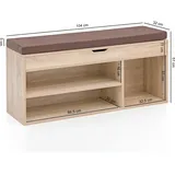Wohnling Schuhbank WL5.344 104 x 51 x 32 cm beige gepolstert / beige