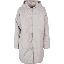 URBAN CLASSICS Oversized Diamond Quilted Mantel Warm Grey S