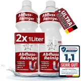 Ricostar Abflussreiniger 1000ml Rohrreiniger (2-St. 1x 1000ml Profi Rohrreiniger, 1000ml - extra stark)