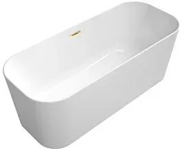 Villeroy & Boch Finion freistehende Badewanne 177FIN7A2BCV301 170x70cm, Schürze Colour on Demand, weiß, champagne