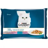 Purina Gourmet Perle Köstlichkeiten Fisch Ozean Box 4x85g Katzensnack 12 Einheiten - Multicolor - One Size