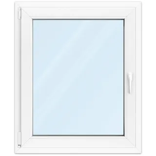 Fenster 75x90 cm, Kunststoff Profil aluplast IDEAL® 4000, Weiß, 750x900 mm, einteilig festverglast, 2-fach Verglasung, individuell konfigurieren
