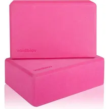 luxuskollektion Yoga Blöcke 2er Set 9x6x3 EVA Schaumstoff rutschfest Pink
