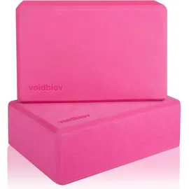 luxuskollektion Yoga Blöcke 2er Set 9x6x3 EVA Schaumstoff rutschfest Pink