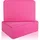 luxuskollektion Yoga Blöcke 2er Set 9x6x3 EVA Schaumstoff rutschfest Pink