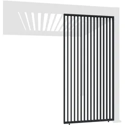 Weide Vertikale Lamellenwand für Weide Pergola | anthrazit | aus Aluminium