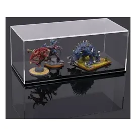 HMF 46812 Acryl Vitrine für Modellautos, Figuren, 20 x 20 x 38 cm Transparent