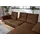 W.Schillig Eckcouch Mikrofaser 3-Sitzer Braun