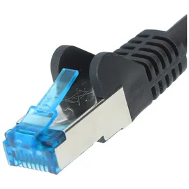 goobay CAT 6A Patchkabel, S/FTP (PiMF), Schwarz