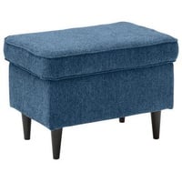 MID.YOU Hocker Dunkelblau, - cm Wohnzimmer, Hocker, Sitzhocker