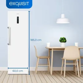 GGV Exquisit KS360-V-HE-040D Kühlschrank (359 l, 1850 mm hoch, Weiß)