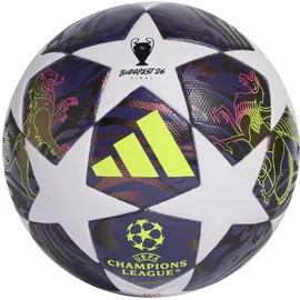 adidas UEFA Champions League Final League J350 Ball Kinder - dark Purple / White / Solar Yellow - 5