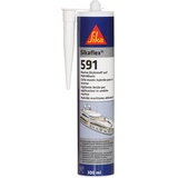 Sika Flex 591 Schwarz für Marineanwendungen – für innen und außen – hochelastisch, strapazierfähig und lösemittelfrei – 300 ml