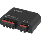 SpeaKa Professional 2 Port Lautsprecher-Umschalter Klemmanschluss Metallgehäuse Schwarz