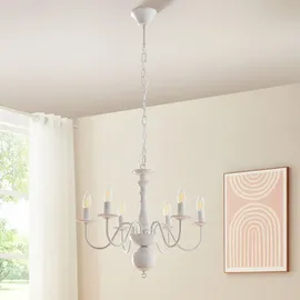 lux.pro Kronleuchter, Berkeley Metall Vintage-Weiß lux.pro