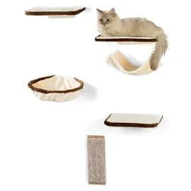 Silvio Design Katzen Kletterwand 6-teilig beige-braun