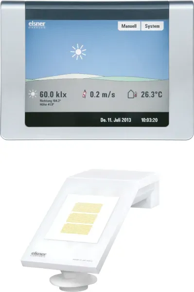 elsner WS1 Color-2, alu Gebäudesteuerung für 2 Antriebe 230V #60140