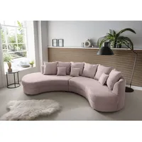 INOSIGN Ecksofa »Limoncello L-Form«, ergonomische Form rosa