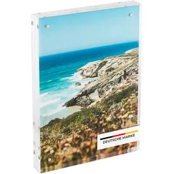 HMF 46973 Magnetischer Bilderrahmen aus Acrylglas, 15 x 21 cm, Transparent