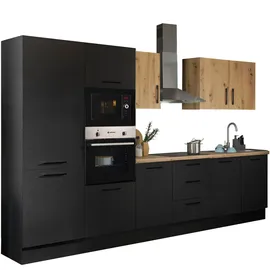 BASIC by Balculina Küchenzeile Turin 330 cm schwarz