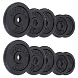 ScSPORTS ScSPORTS® Hantelscheiben Set 25 kg 30/31mm Gusseisen Gewichtsscheiben Gewichte