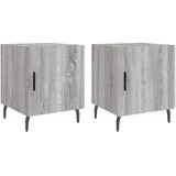 vidaXL Nachtschrank 40 x 40 x 50 cm Grau