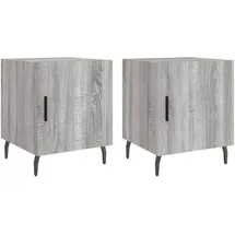 vidaXL Nachtschrank 40 x 40 x 50 cm Grau