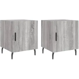 vidaXL Nachtschrank 40 x 40 x 50 cm Grau