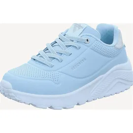 SKECHERS Uno Lite Metallic Mode Kinder Blau/Silber 38