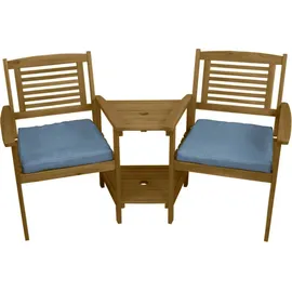 Jardí Doppel Gartenbank 165 x 76 x 102 cm Braun