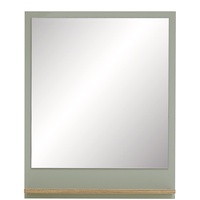 Pelipal Badezimmer-Spiegelpaneel Quickset 963 in Salbei Nachbildung/Riviera Eiche quer Nachbildung, 60 cm x 74,5 cm | Spiegel mit Ablage