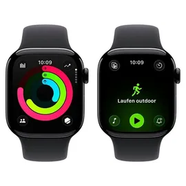 Apple Watch Series 11 GPS + Cellular 42mm Jet Black Aluminium Sport Band black S/M