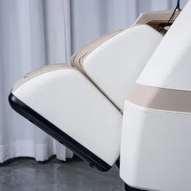 360Home Massagesessel Kunstleder 73 x 106 x 140 cm Weiß mit Heizfunktion