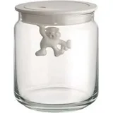 Alessi Küchendose Gianni 700 ml Glas Weiß