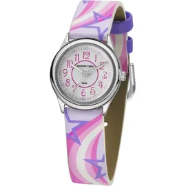JACQUES FAREL HCC 324 0 mm Kunstledergehäuse rosa Analogarmband rosa