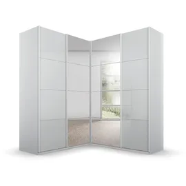 Rauch Quadra Schrank Eckschrank inkl. Türendämpfer, mit Glas-/Spiegeltüren