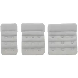 varivendo BH Verlängerung 3er Set 32 45 57mm weiß BH Erweiterung Verlängerungsband Unterwäsche Zubehör elastisch für Damen Tragekomfort Anpassung