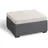 ALLIBERT Hocker mit Sand Kissen | Stilvoller Gartenhocker in Rattanoptik