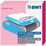 BWT Poolroboter Cosmy 200 | Besonders Leicht & Kompakt | Für Pools Mit Einer Länge Bis Zu 10 m | Zuverlässige Reinigung Von Boden, Wand & Wasserlinie | Für Pools In Allen Formen | Mit App Steuerung