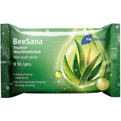 BeeSana Feuchte Waschhandschuhe mit AloeVera Handschuhe 1 St