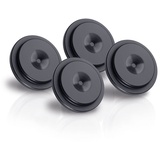 Oehlbach Washer 20 Set - Hochwertige Unterlegscheibe für Spikes - Lautsprecher & Subwoofer - universell einsetzbar, Vollmetall - 4 Stück - schwarz