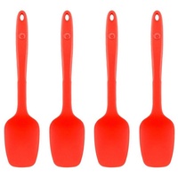 KOCHBLUME Flexlöffel S 4er Set | Premium-Silikon | Hitzebeständig
