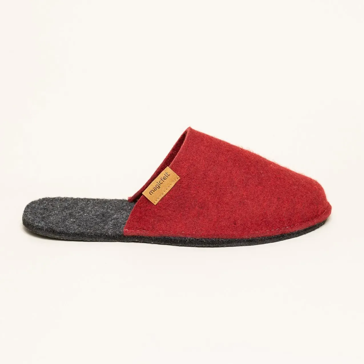 Magicfelt Magic Travel 2.0 Filzhausschuh für Damen & Herren | Größe 3637 - RE-red - 3637