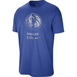 Dallas Mavericks Courtside NBA-T-Shirt (Herren) - Blau, S