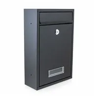 BITUXX Kompakter Mini Briefkasten Schwarz