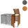 Mendler Mülltonnenverkleidung HWC-J44 120 x 68 x 98 cm braun