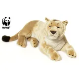 WWF Plüschtier Löwin (liegend, 81 cm) Kuscheltier Stofftier Riesenplüsch - Braun
