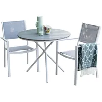 VCM ebuy24 Gartenset grau. Holzwerkstoff, Gartenmöbel, Gartenmöbel-Sets
