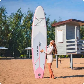 Thunder SUP Board 350 x 81 x 15 cm Weiß/Rosa